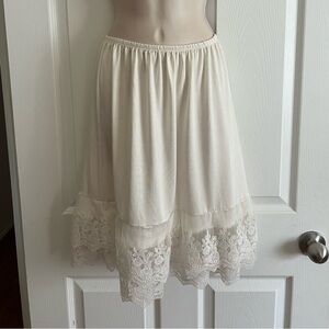 Altar'd State Cream Lace Trim Slip